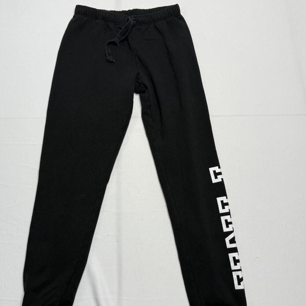 PINK Victorias Secret Black Cotton Sweatpants Size XS - Picture 5 of 7